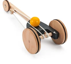 Physikalisches Spielzeug|Holzspielzeug * Naseweiss Rennauto Gummimotor