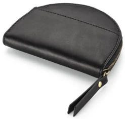 Geldbörsen|Geldbörsen * O My Bag Rindleder Geldbörse Schwarz