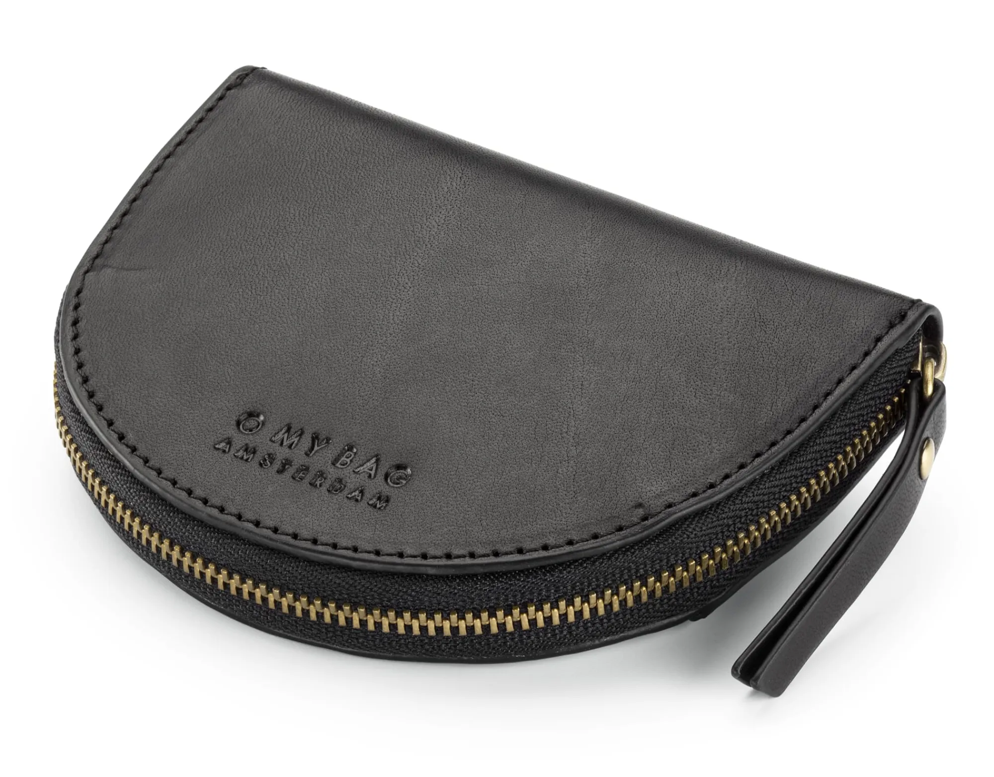 Geldbörsen|Geldbörsen * O My Bag Rindleder Geldbörse Schwarz