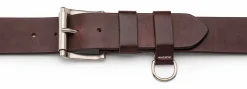 Gürtel * Kreis Ledermanufaktur Rindledergürtel D-Ring Dunkelbraun