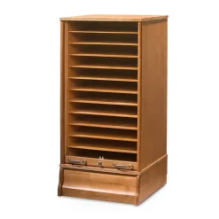 Büroschränke|Schränke & Regale * Shannon Rollladenschrank schmal 50 halbhoch ohne Fachböden