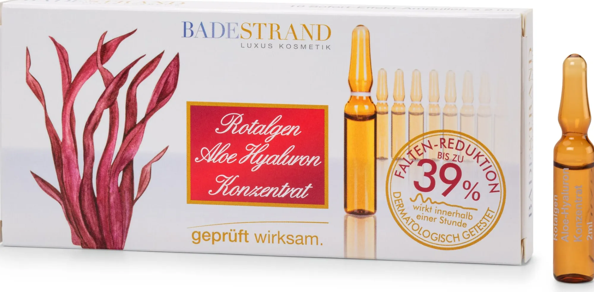 Hautpflege * Badestrand Kosmetik Rotalgen-Aloe-Hyaluron-Konzentrat