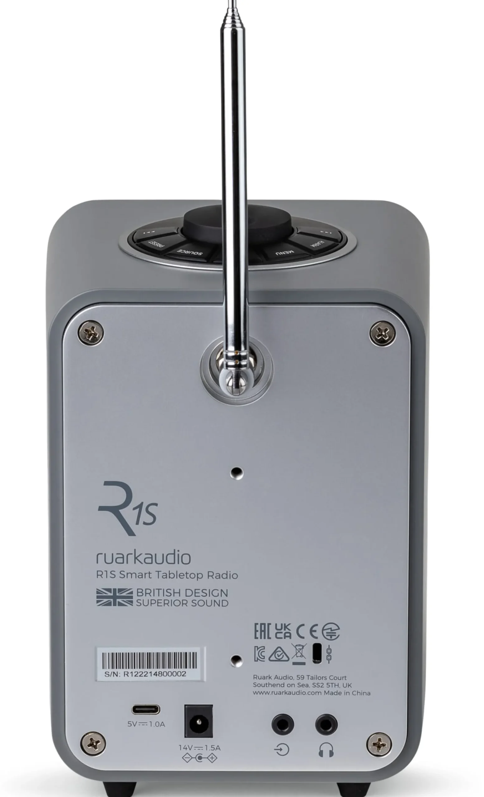 Wecker|Stereophonie * Ruark Audio R1S Smartradio Grau