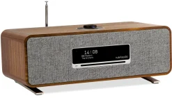 Wecker|Stereophonie * Ruark Audio Tisch-Stereoanlage R3S Nussbaum