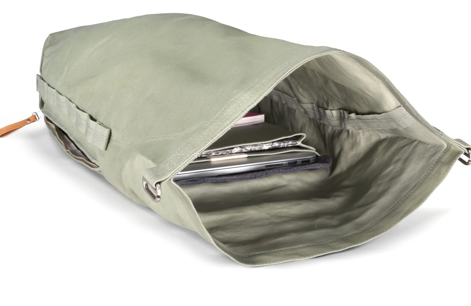 Rucksäcke|Reisetaschen * QWSTION Rucksack Roll Pack Bananatex Grün