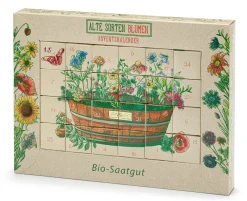 Blumensamen * Saat & Gut Saatgut-Adventskalender Historische Blumen