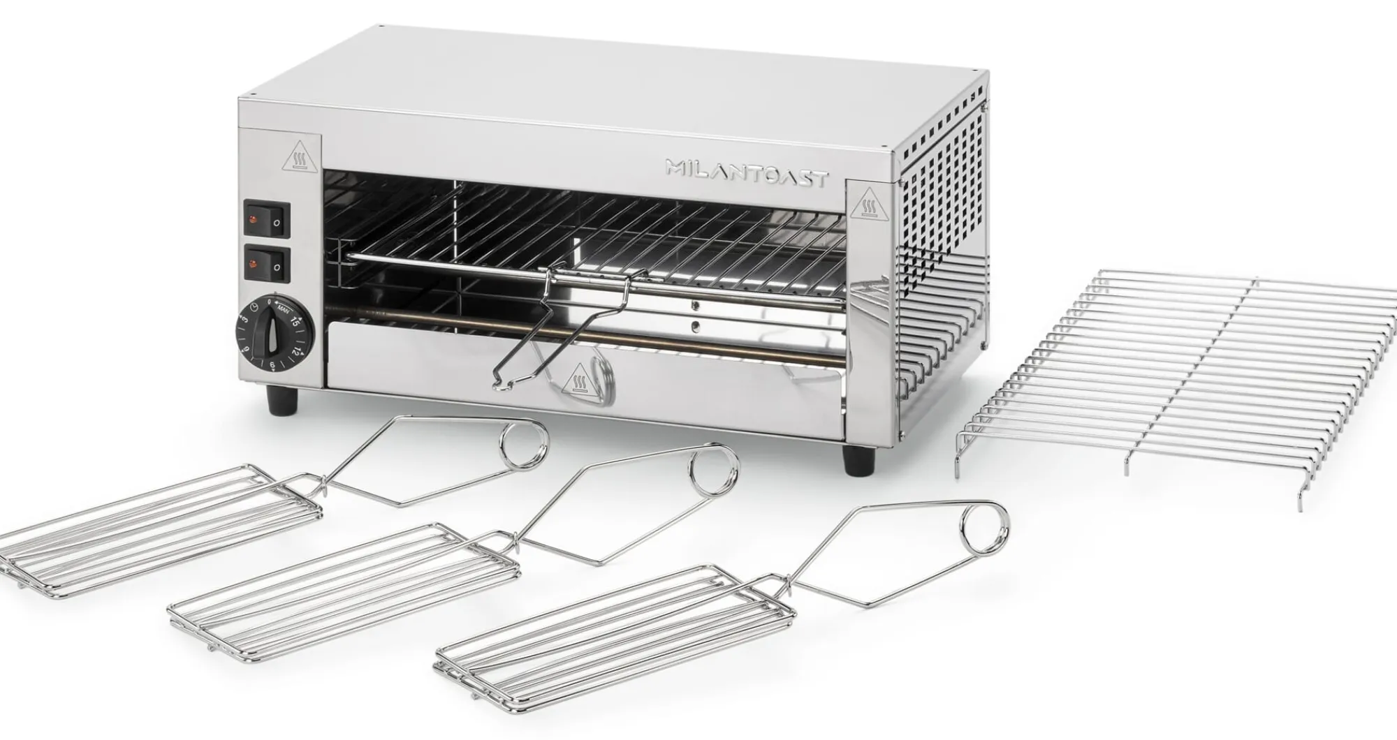 Kontaktgrills * Milantoast Salamander Edelstahl mit Aufwärmgitter