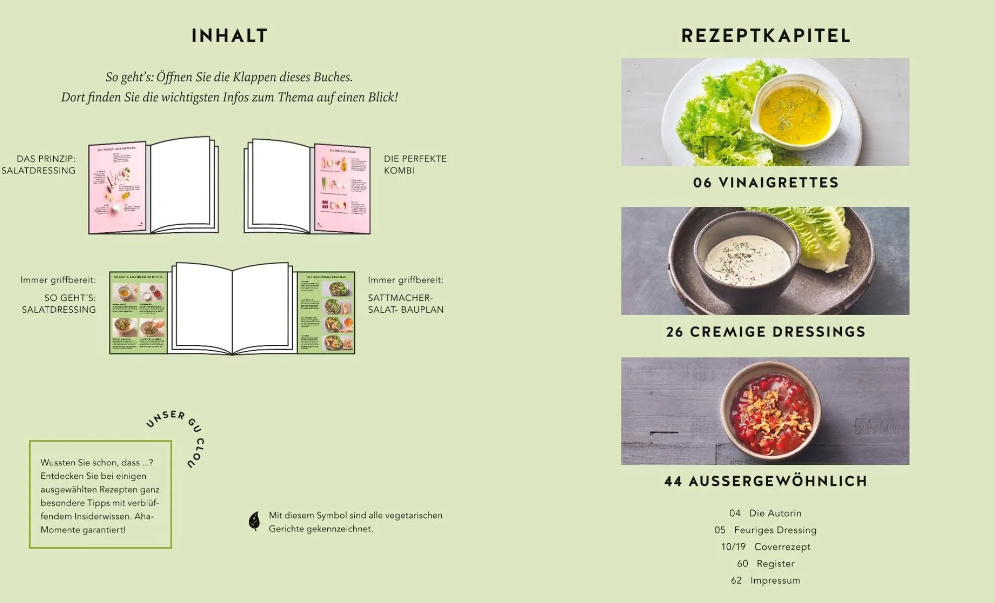 Kochen & Backen|Ratgeber * Gräfe und Unzer Verlag 1 Salat - 50 Dressings - Von fruchtig bis pikant