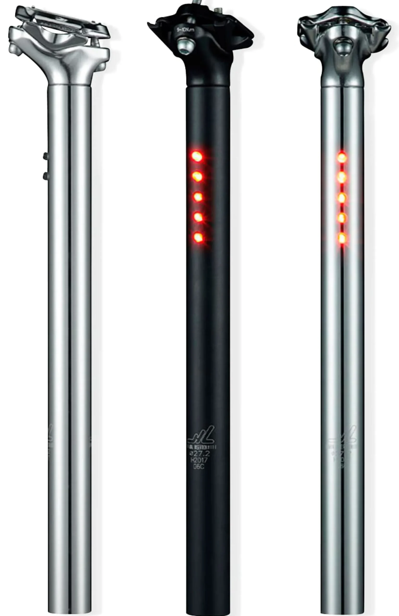 Fahrradzubehör * Sattelstütze LightSkin, StVZO Schwarz