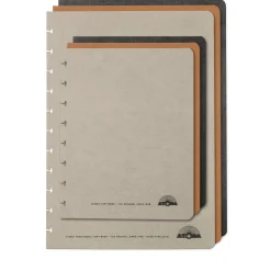 Notizblöcke|Notizbücher * Manufactum Satz Atoma Texondeckel A4 Grau