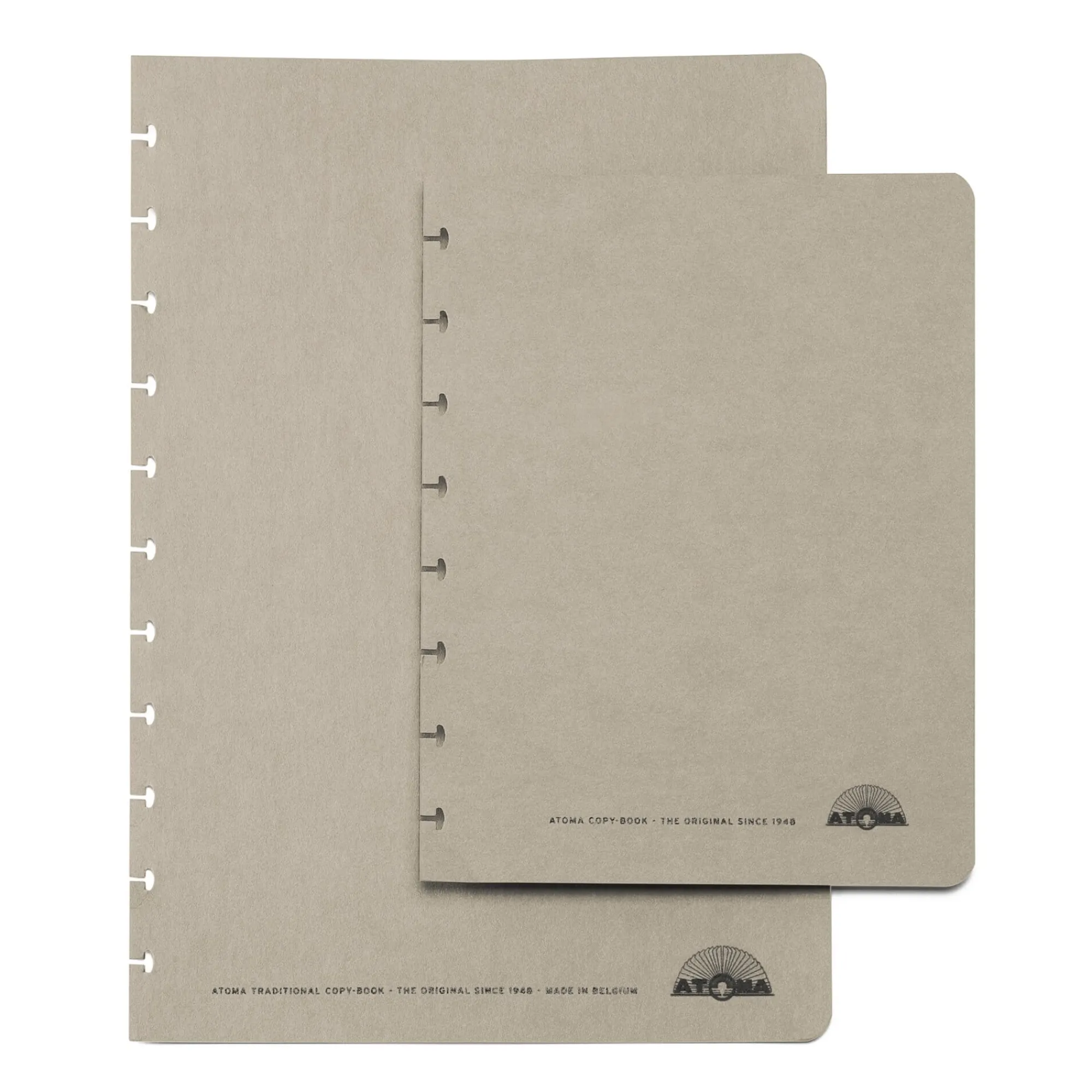 Notizbücher * Manufactum Satz Atoma Texondeckel A5 breit Grau