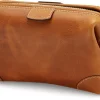 Kulturbeutel|Kulturtaschen * F. Hammann Schminktasche Stierleder von Hammann