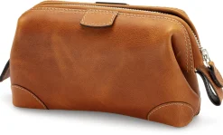 Kulturbeutel|Kulturtaschen * F. Hammann Schminktasche Stierleder von Hammann