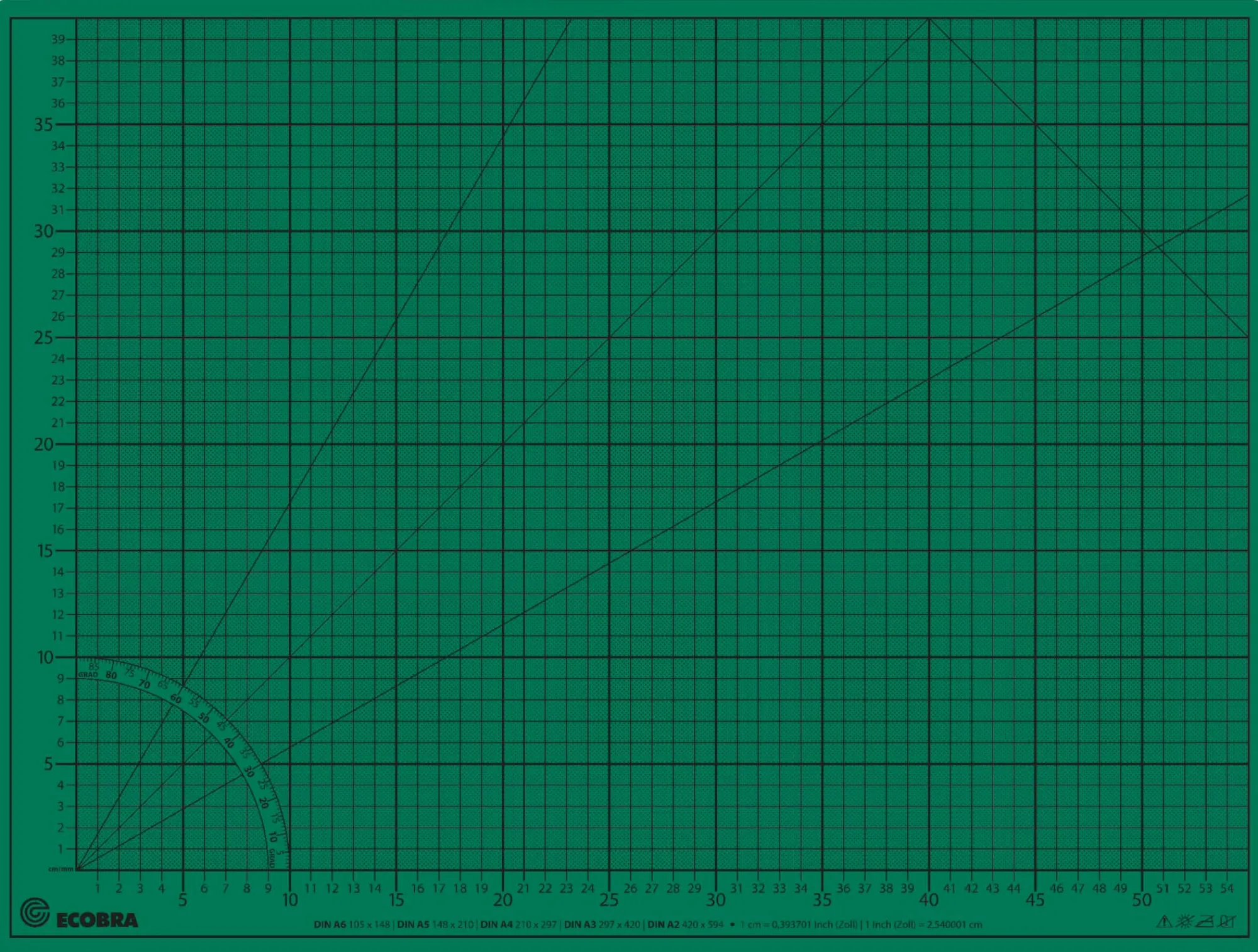 Schreibunterlagen|Lineale, Zirkel, Grafikerwerkzeuge * Schneidmatte Chris