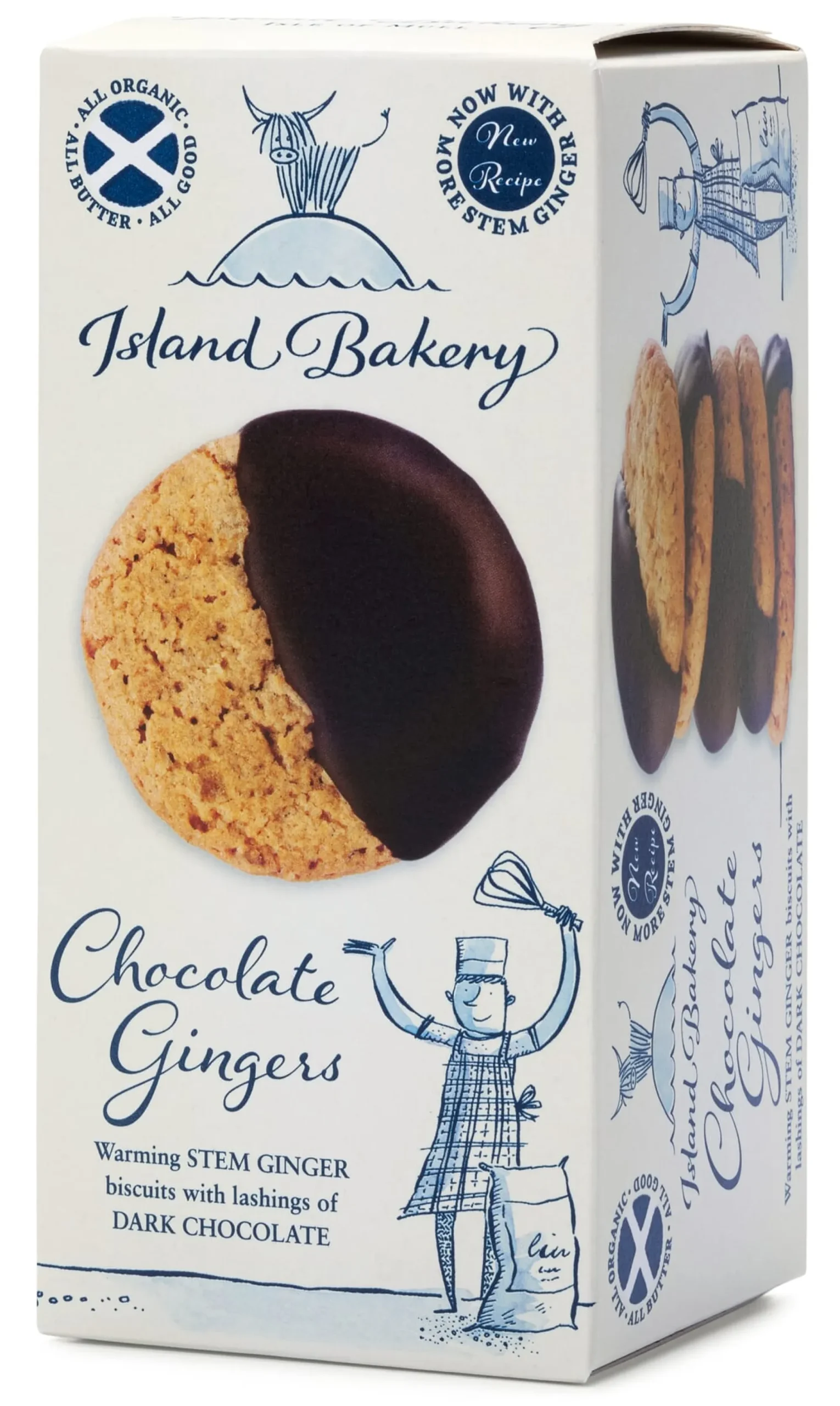 Gebäck * Island Bakery Schottische Bio-Schokoladen-Ingwer-Kekse
