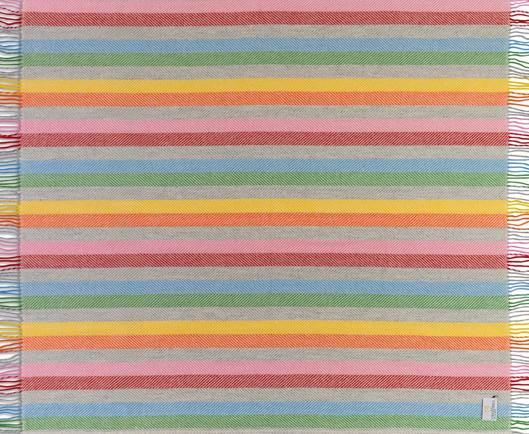 Decken * Tweedmill Textiles Schurwolldecke bunt gestreift