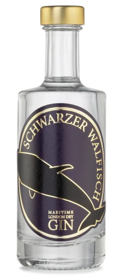 Gin * Hutmachers Maritime Spirituosen Schwarzer Walfisch Gin