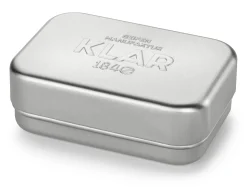 Kulturbeutel|Hautpflege * Klar Seifen Seifendose Aluminium
