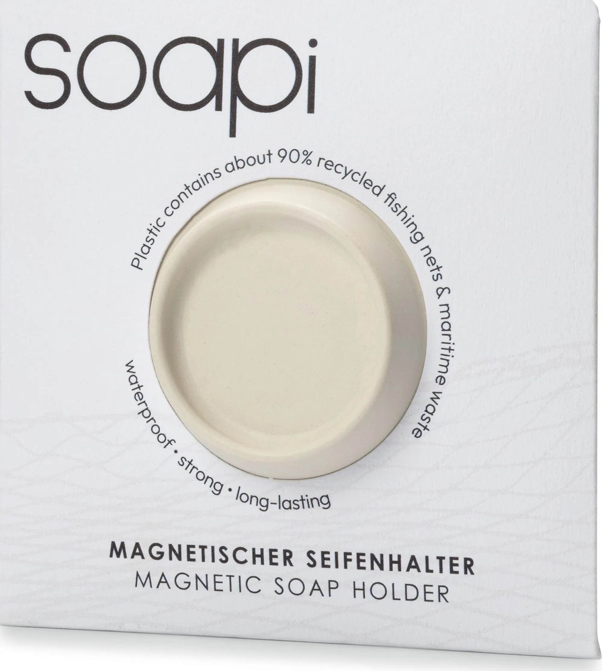 Seifenschalen * Soapi Seifenhalter recycelte Fischernetze Creme