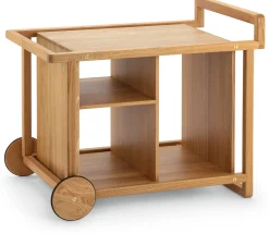 Küchenmöbel|Kleinmöbel * BREKA Servierwagen Eichenholz