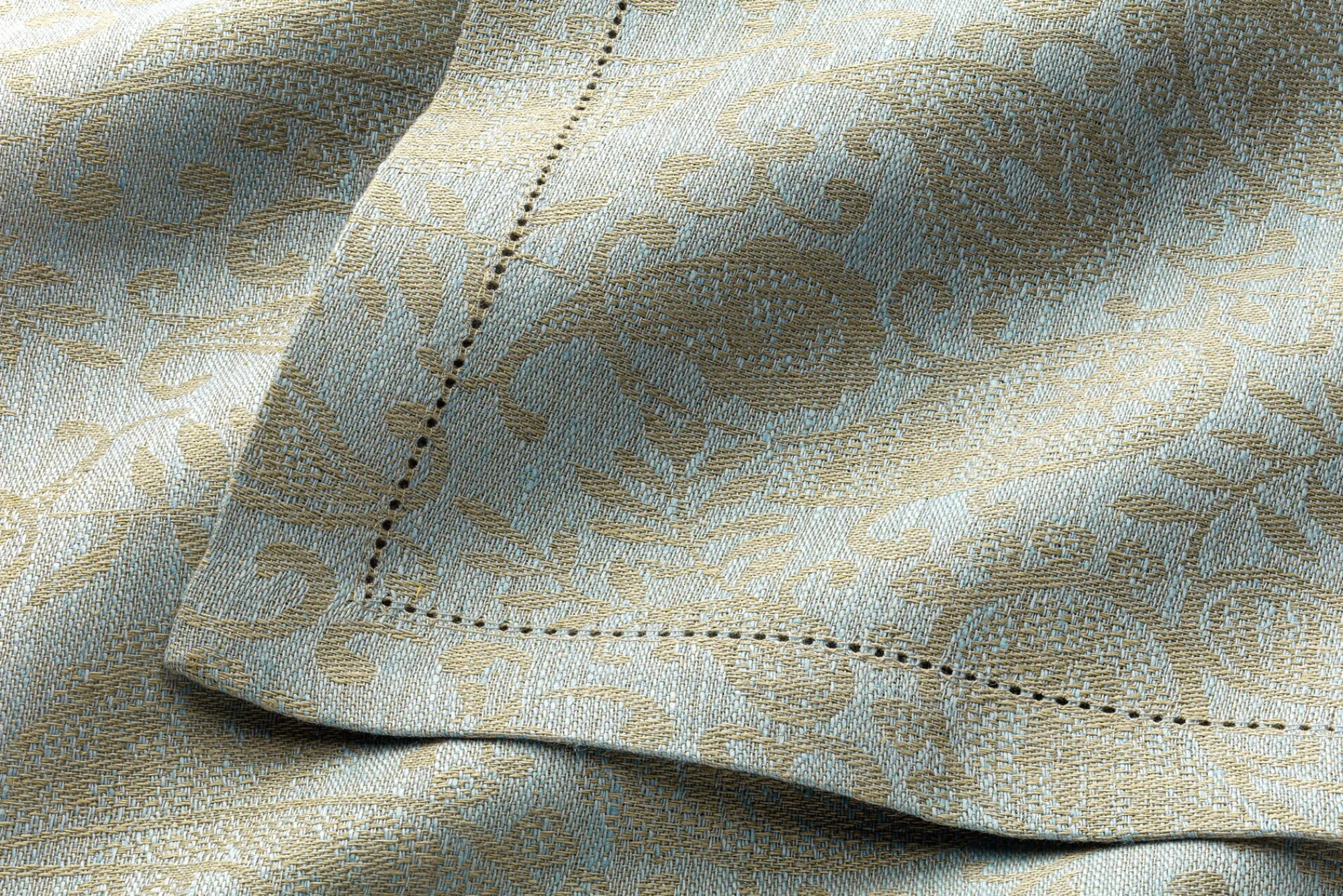 Tischwäsche * Erika Vaitkute Serviette Jacquard Leinen Blau