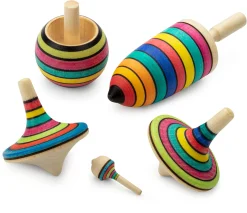 Physikalisches Spielzeug|Holzspielzeug * Kreiselmanufaktur Mader Set Holzkreisel