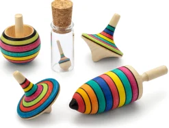 Physikalisches Spielzeug|Holzspielzeug * Kreiselmanufaktur Mader Set Holzkreisel