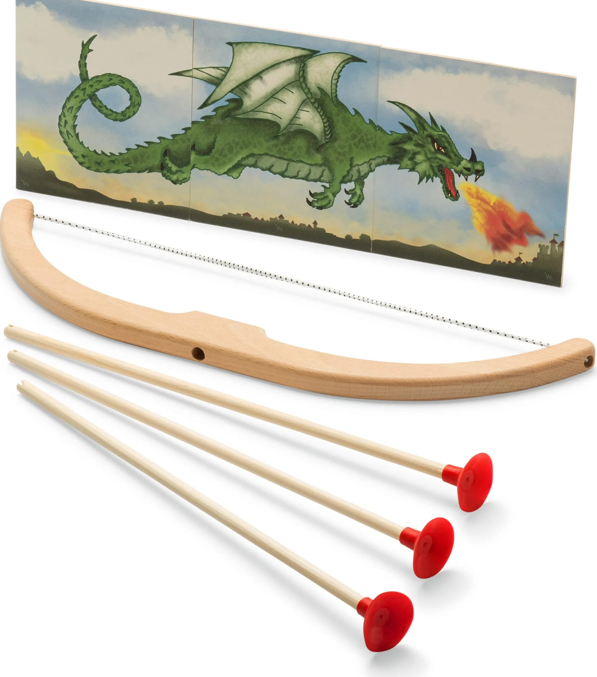 Holzspielzeug|Bewegungsspiele * Spielzeugmanufaktur Vah Set Kinderbogen klein