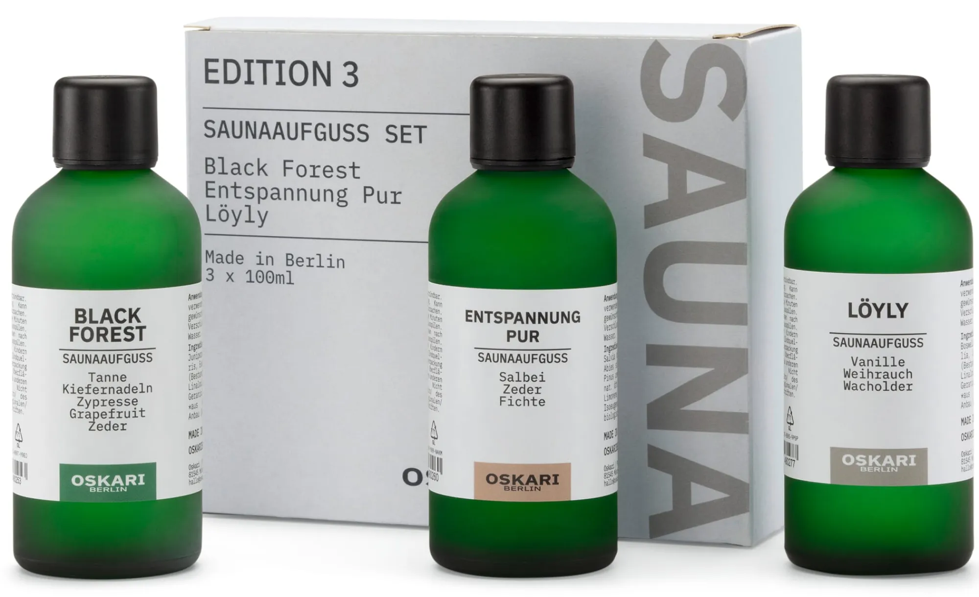 Saunazubehör & Aufgüsse * Oskari Set Saunaaufguss Edition 3