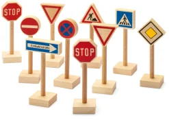 Blech- & Modellspielzeug|Holzspielzeug * Christof Beck Spielwaren Set Verkehrsschilder