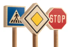 Blech- & Modellspielzeug|Holzspielzeug * Christof Beck Spielwaren Set Verkehrsschilder
