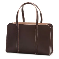 Einkaufstaschen & -Körbe|Umhänge- & Handtaschen * PB 0110 Shopper Rindleder Braun