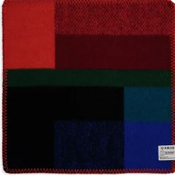 Decken|Sitzauflagen * Røros Tweed Sitzdecke Bauhausstil Blau