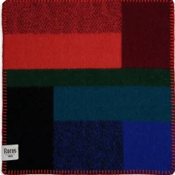 Decken|Sitzauflagen * Røros Tweed Sitzdecke Bauhausstil Blau