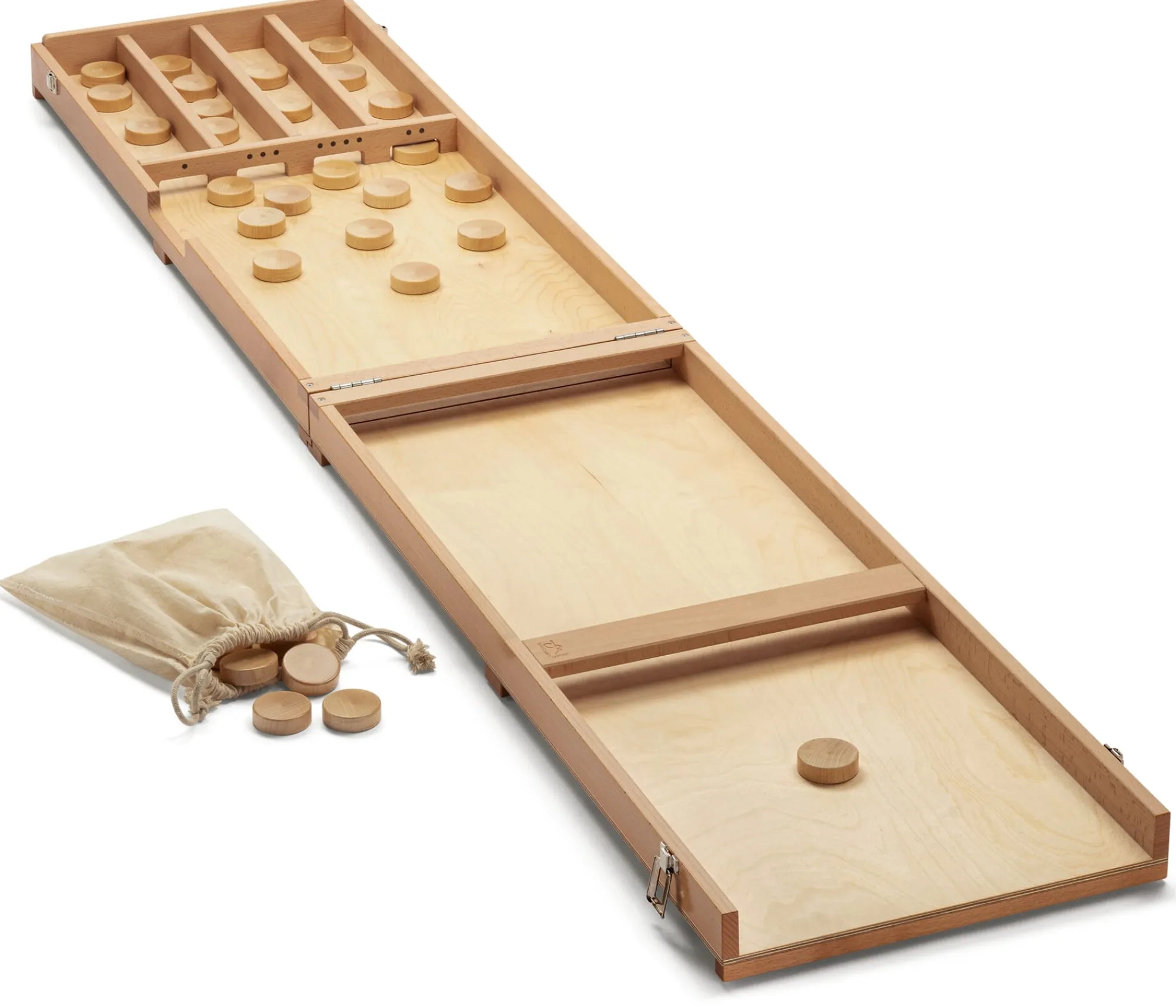 Holzspielzeug|Gesellschaftsspiele * Alfaset Sjoelbak