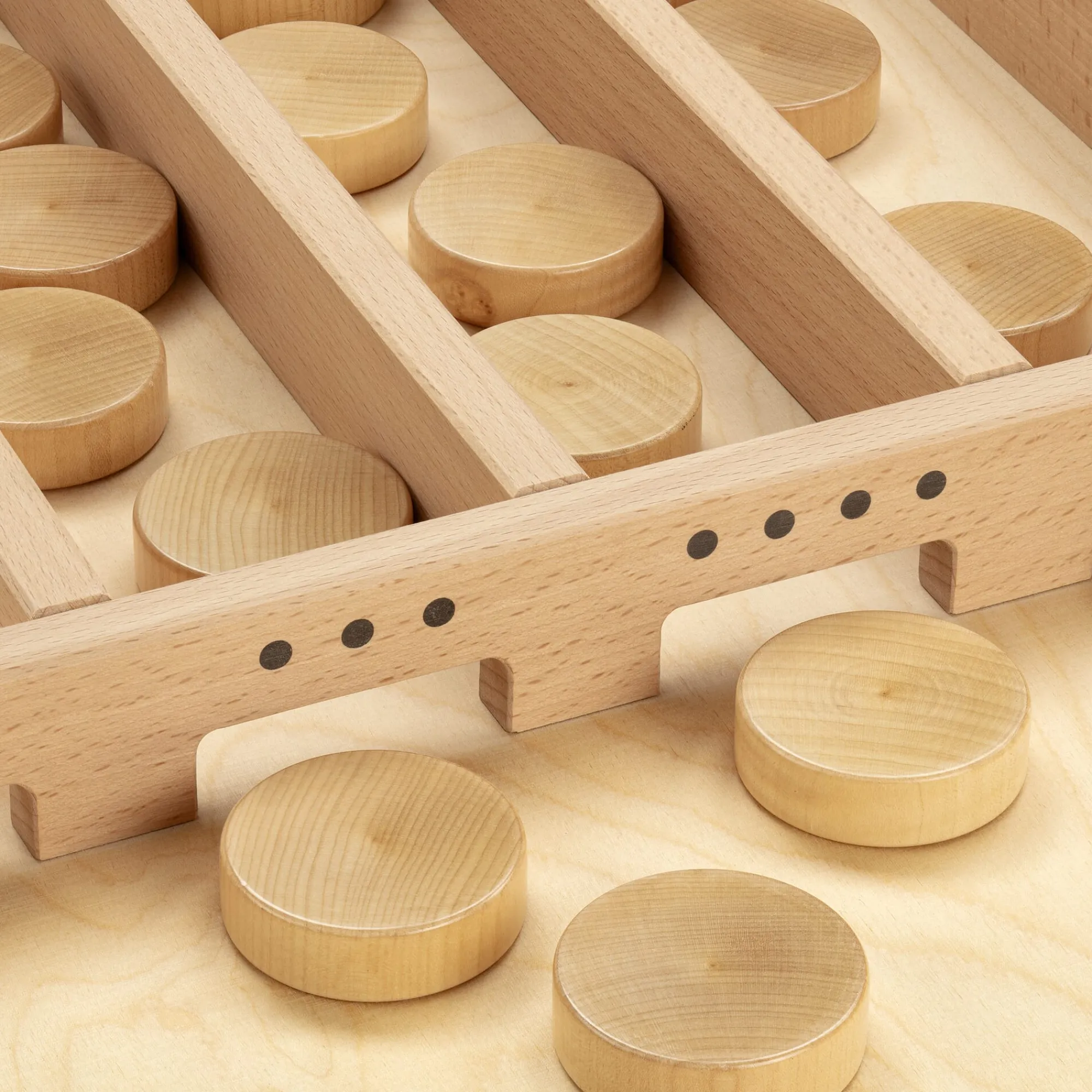 Holzspielzeug|Gesellschaftsspiele * Alfaset Sjoelbak