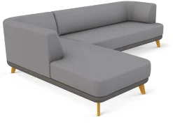 Sitzmöbel * Sinn Living Sofa-Kombination Linnea Schurwolle und Leder