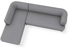Sitzmöbel * Sinn Living Sofa-Kombination Linnea Schurwolle und Leder