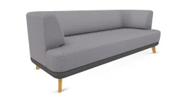 Sitzmöbel * Sinn Living Sofa Linnea Schurwolle und Leder