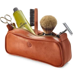 Kulturtaschen * Sonnenleder Kosmetiktasche Natur
