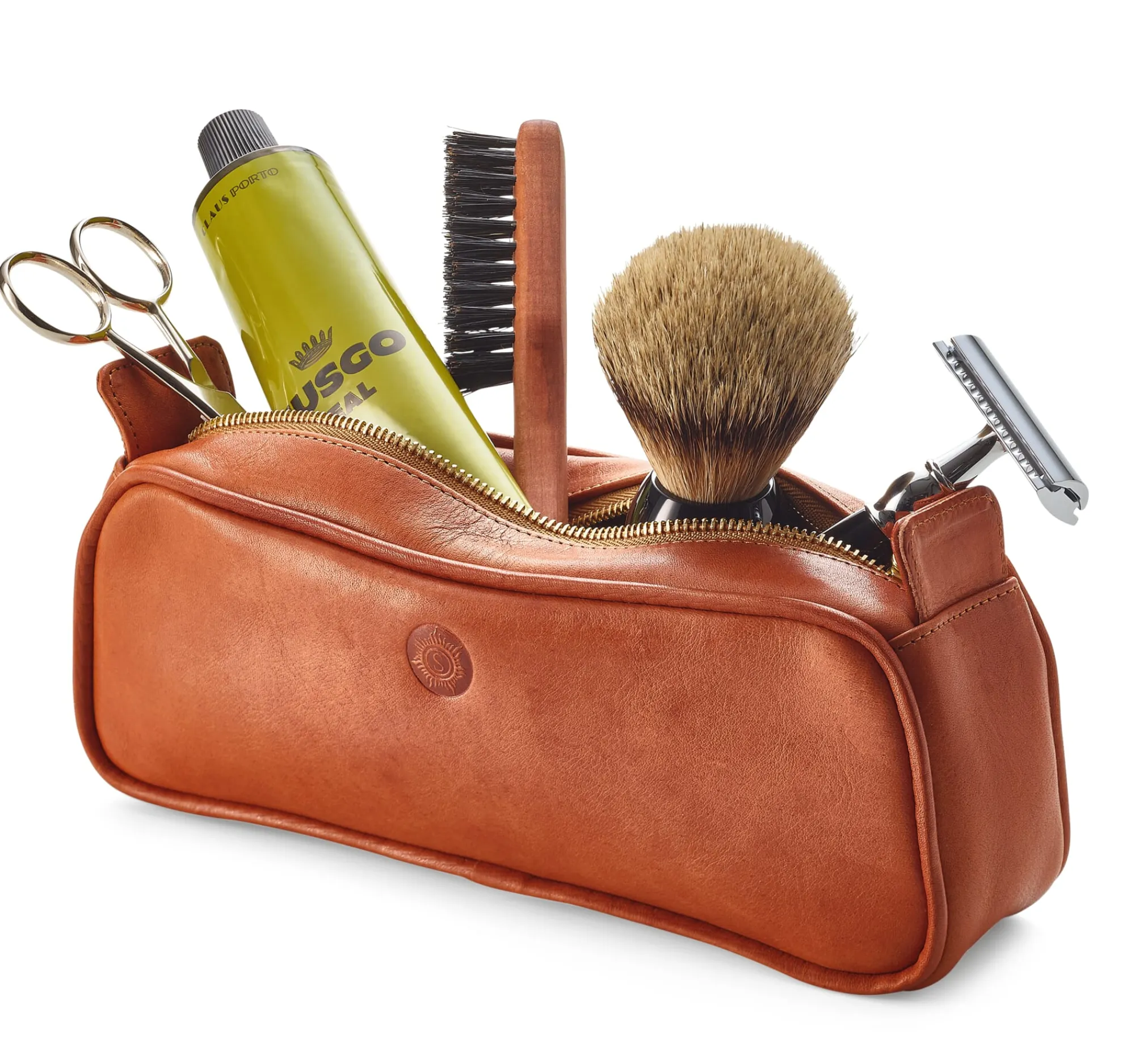 Kulturtaschen * Sonnenleder Kosmetiktasche Natur