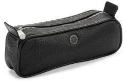 Kulturbeutel * Sonnenleder Kosmetiktasche Schwarz