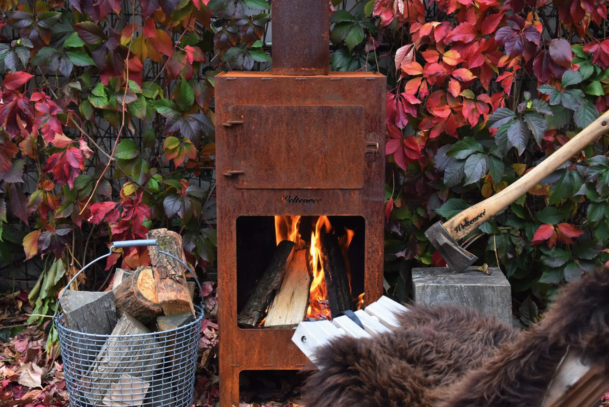 Gartenküche & Grills * Weltevree Stahlherd Outdooroven