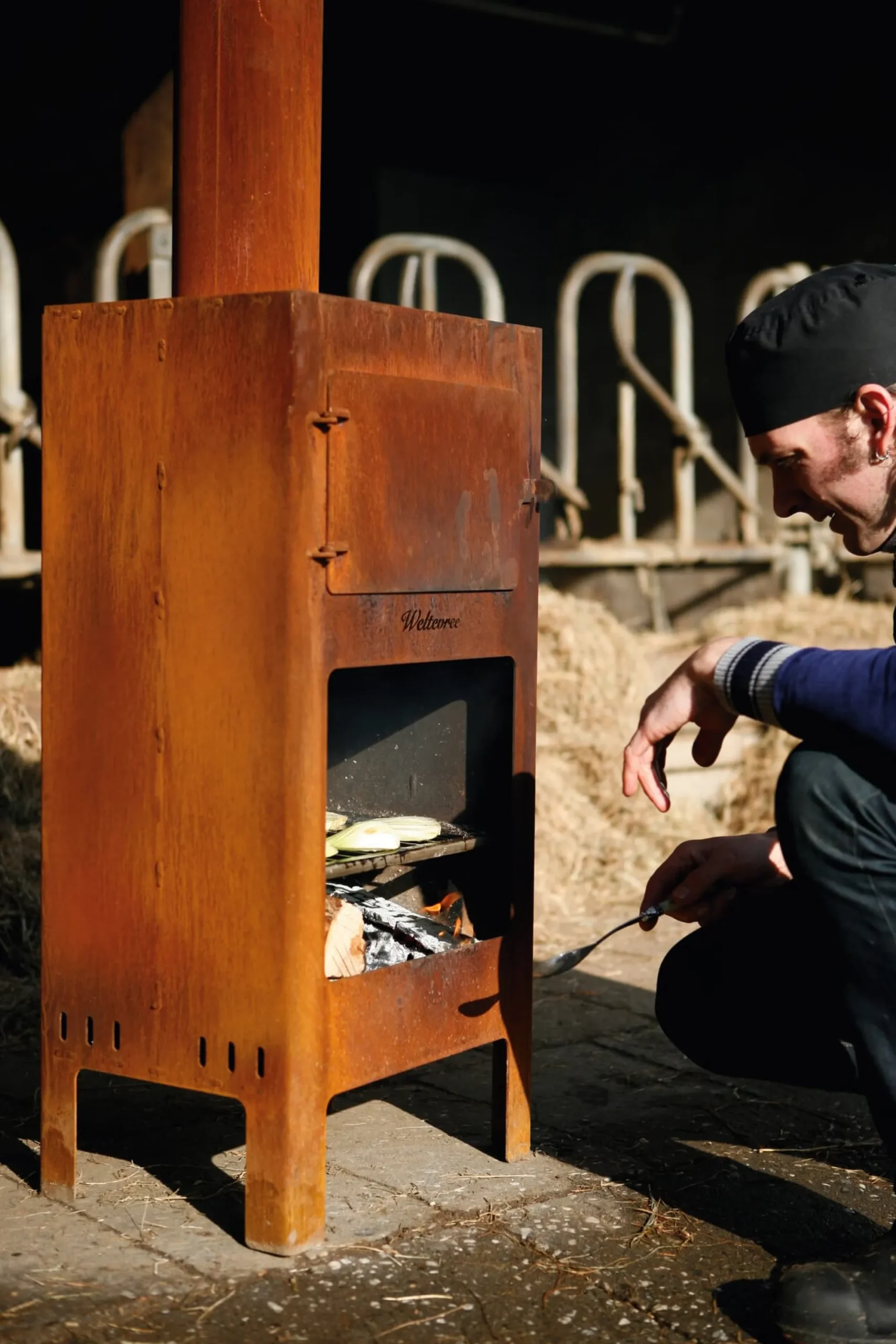 Gartenküche & Grills * Weltevree Stahlherd Outdooroven