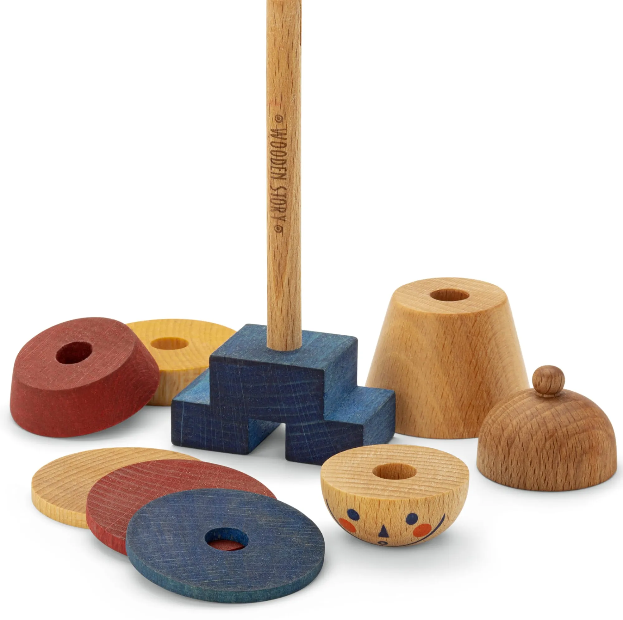 Physikalisches Spielzeug|Holzspielzeug * Wooden Story Steckfigur Holz