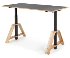 Schreibtische|Tische * Karl Westermann Steh-Sitz-Arbeitstisch Esche und Linoleum