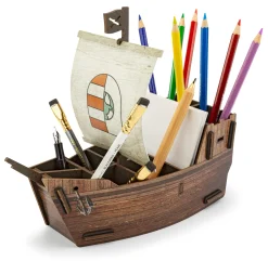 Stiftablage|Schreiben & Basteln * Werkhaus Stiftebox Piratenschiff