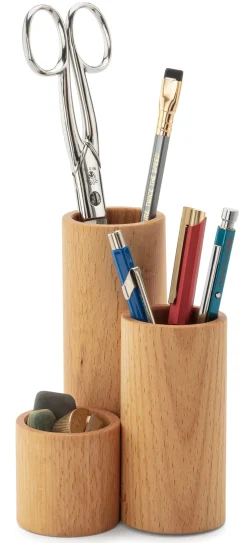 Stiftablage * e + m Holzprodukte Stifte- und Utensilienköcher Buchenholz