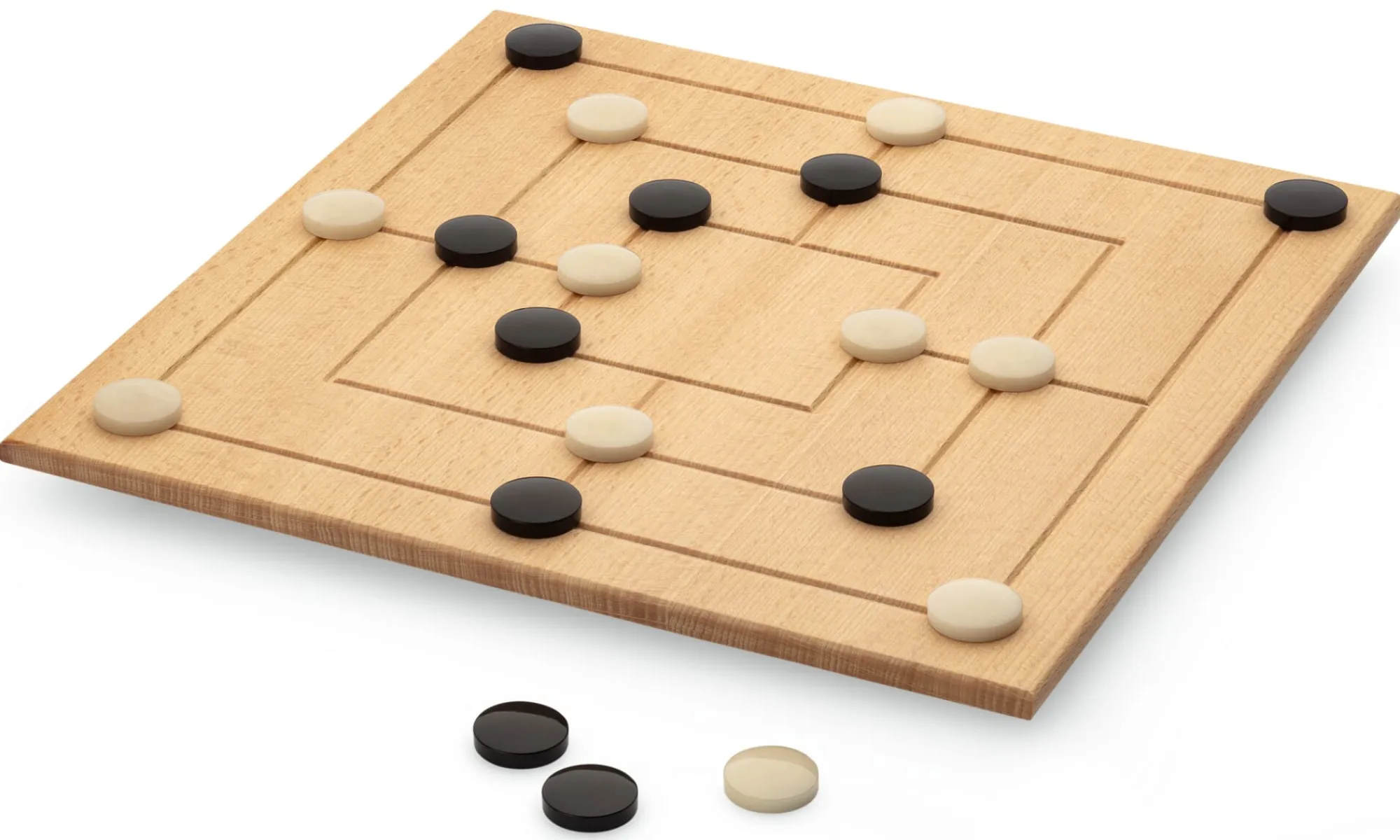 Holzspielzeug|Gesellschaftsspiele * Clemens Gerhards Strategiespiel Mühle