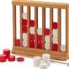 Holzspielzeug|Gesellschaftsspiele * Holz Bi-Ba-Butze Kristian Finken Strategiespiel Vier gewinnt